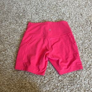 NWOT Lululemon Align High Rise Biker Shorts W/ Pockets 6” Size 10 Lip gloss
